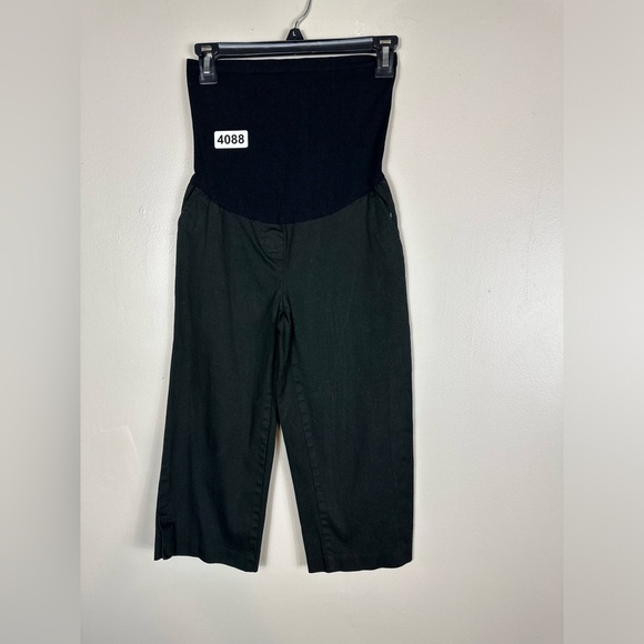 Motherhood maternity small. Black capri 14” waisit 5-1:2 rise  17-1:2 length - Picture 2 of 5